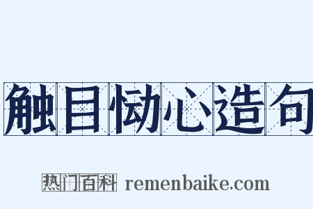 触目恸心造句是什么意思的图片